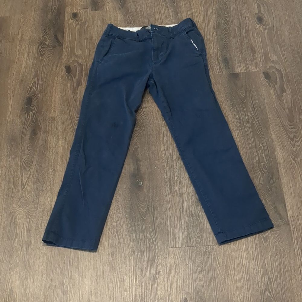Hollister EPIC FLEX-Navy Chinos Slim Straight, sizez 28W x 30L